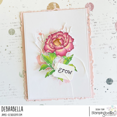 Stamping Bella - Cling Stamps - Tiny Townie Wonderland Peony